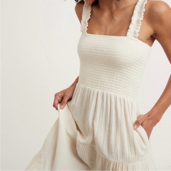 chinese dress ladies Marine Layer Selene Maxi Dress in Hibiscus Stripe  Unincorporated